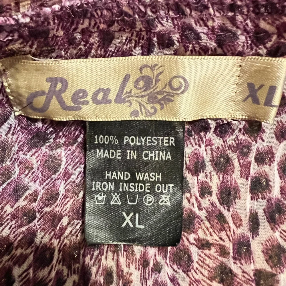 Real Stretch Ruffle Button Down Top - Picture 5 of 5